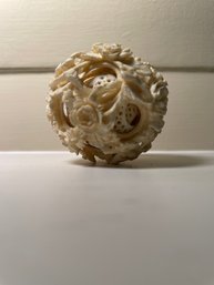 ANTIQUE CARVED CHINESE PUZZLE BALL
