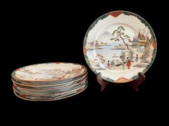 6 PC SET OF HAND PAINTED DISHES FROM NIPPON