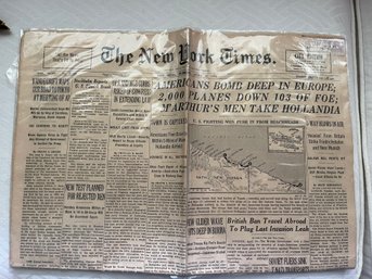 Reproduction Of New York Times For April 25th, 1944