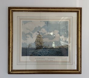 FRAMED ARTWORK 'OUTWARD BOUND' BY S. PETERS