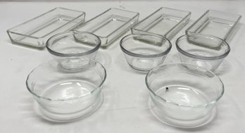 COLLECTION OF CLEAR GLASS BOWLS AND BAKING DISHES