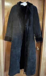WOMEN'S SUEDE LEATHER TRENCH COAT BY EXPRESS
