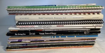 ASSORTED COLLECTION OF MUSICAL INSTRUCTION BOOKS AND AIDES