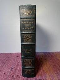 LEATHER BOUND SIGNED FIRST EDITION BY BARBARA BUSH