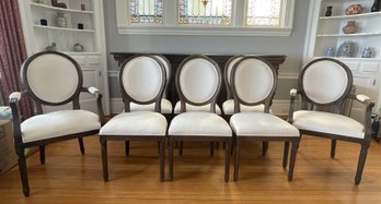 8 PC RESTORATION HARDWARE FORMAL DINING CHAIRS