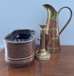 VINTAGE COPPER AND BRASS DECOR