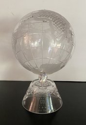 Glass Globe Golf Trophy