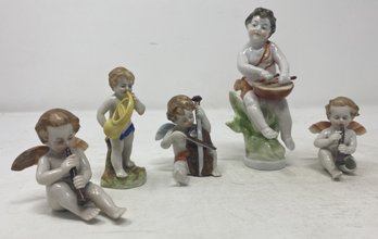 5 PC COLLECTION OF VINTAGE AND ANTIQUE PORCELAIN FIGURINES
