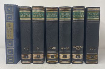 7 VOLUME COLLECTION OF GERMAN BOOKS