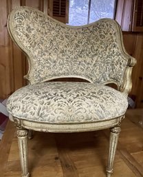 ANTIQUE FRENCH PROVINCIAL UPHOLSTERED CHAIR