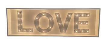 'LOVE' Lighted Wall Decor