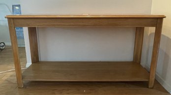 GLASS TOP CONSOLE-SOFA TABLE