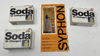 3-10 PACKS OF SIPHON CO2 SODA CHARGERS