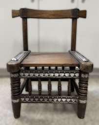 ANTIQUE WEST AFRICAN TRIBAL CHIEF CHAIR