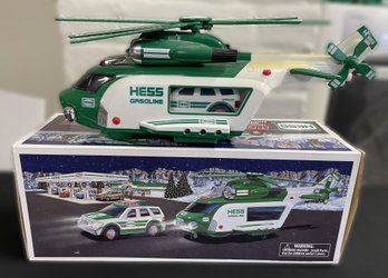 2012 HESS HELICOPTER AND RESCUE VEHICLE IN BOX