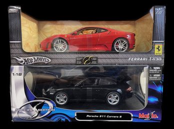 PAIR OF 1:18 SCALE COLLECTIBLE DIE CAST CARS