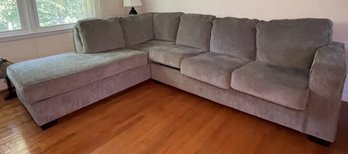 Gray Sectional Sleeper Sofa With Chaise