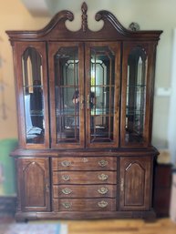 BREAKFRONT CHINA CABINET FROM AMERICAN DREW