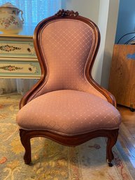 LOUIS PHILIPPE STYLE UPHOLSTERED CHAIR