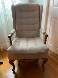 TUFTED WINGBACK CHAIR