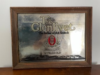 Vintage Glenlivet Scotch Mirror