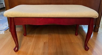 CUSHIONED SOFA BENCH WITH STORAGE