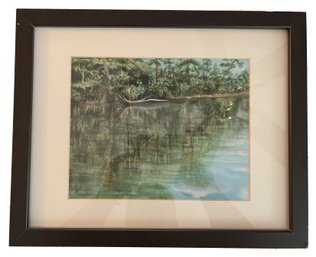 'MOUNTAIN LAUREL REFLECTIONS' PRINT 3/4 OF ORIGINAL OIL PAINTING BY RICHARD KANTOR