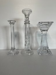 COLLECTION OF CANDLE HOLDERS