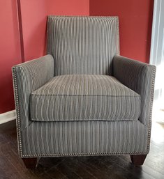 VINTAGE NICHOLS AND STONE UPHOLSTERED ARMCHAIR