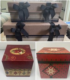 ASSORTED GIFT/STORAGE BOXES