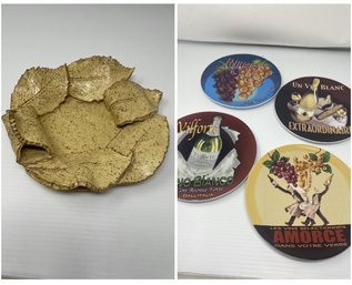 COLLECTION OF DECORATIVE AND COCKTAIL PLATES
