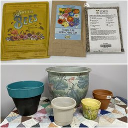 COLLECTION OF PLANTERS AND SEEDS