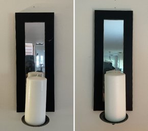 Pair Of Mirror Candle Holders