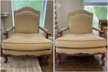 PR OF GRANGE FRENCH BERGERE CHAIRS