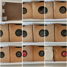 VINTAGE COLLECTION OF VINYL 78 RECORDS IN BINDER