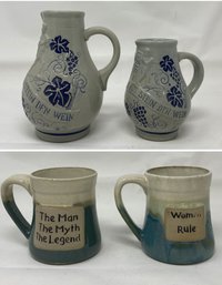 COLLECTION OF HAND MADE POTTERY