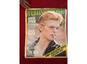 VINTAGE 'DAVID BOWIE' ROLLING STONE COVER POSTER