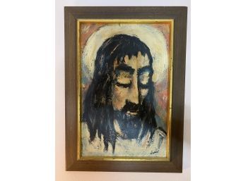 SIGNED VINTAGE 'JESUS' PORTRAIT BY MARTIN JANTO