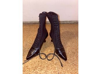 STUART WEITZMAN 'MARY POPPINS' LEATHER BOOTS