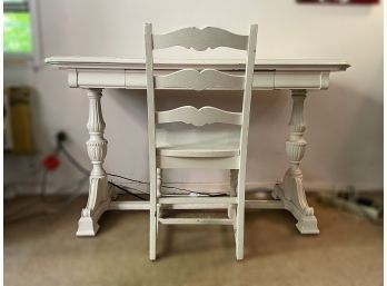 VINTAGE DESK OR TABLE AND CHAIR