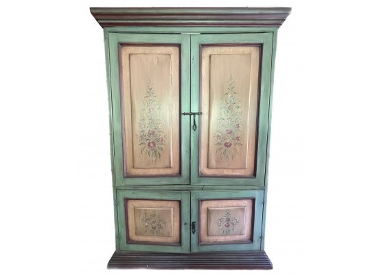 Late 19th Century French Painted Armoire
