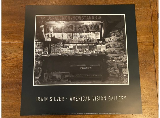 VINTAGE 1989 POSTER - IRWIN SILVER - AMERICAN VISION GALLERY