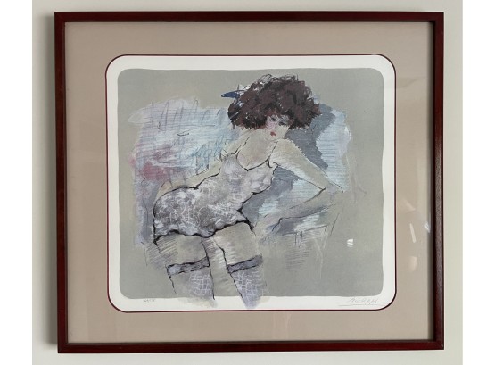 FRAMED LITHOGRAPH BY MICHAAL, 166/175