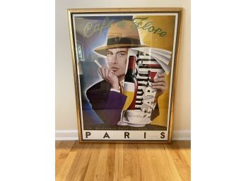 SIGNED 'CAFE DE FLORE' POSTER BY RAZZIA