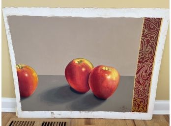 ORIGINAL ART BY BRUCE WITHERS 'THREE APPLES'