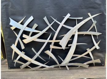 METAL WALL SCULPTURE SIGNED BY WALT MENDENHALL, 2003