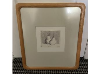 SIGNED DRAWING 'PAIR OF PEARS' '68