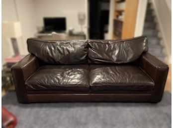 LEATHER SOFA BY KFI