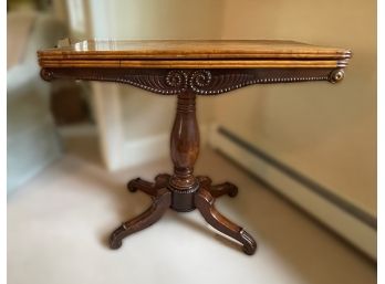 ANTIQUE FOLDING GAME OR CARD TABLE