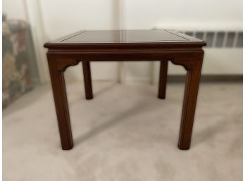 ETHAN ALLEN SQUARE SIDE TABLE